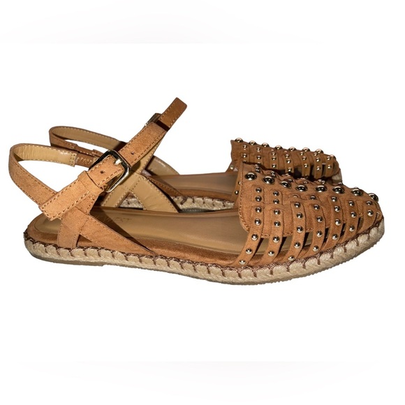 Nine West - neutral studded flats - gold / Brown - size 6 - EUC - Picture 6 of 6